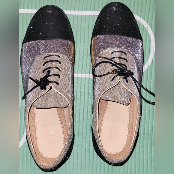 Office of Angela Scott EU 38.5 US 8.5  Black, Tan and Gold Metallic Oxford Shoes - Picture 3 of 10